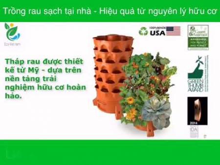 Tháp trồng rau hữu cơ Eco Việt Nam