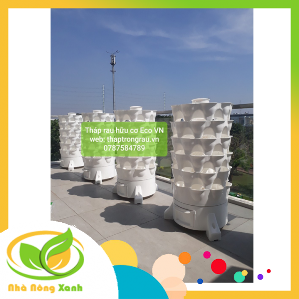 Địa chỉ cung cấp tháp trồng rau hữu cơ chính hãng eco Việt Nam tại Hà Nội