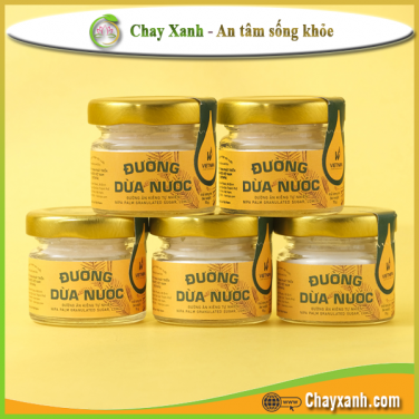 Combo 5 hủ đường dừa nước 15gr (Đường ăn kiêng tự nhiên)