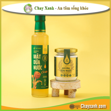 Combo Đường dừa nước 150gr & Mật dừa nước cô đặc 375gr